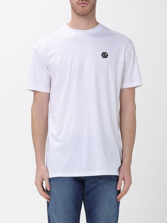 26SS 필립 플레인 반팔 티셔츠 MTK8740PJY002N 01 White