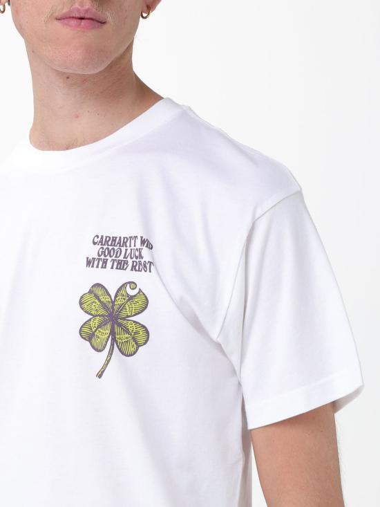 26SS 칼하트 WIP 반팔 티셔츠 I036011 02XX White - CARHARTT WIP