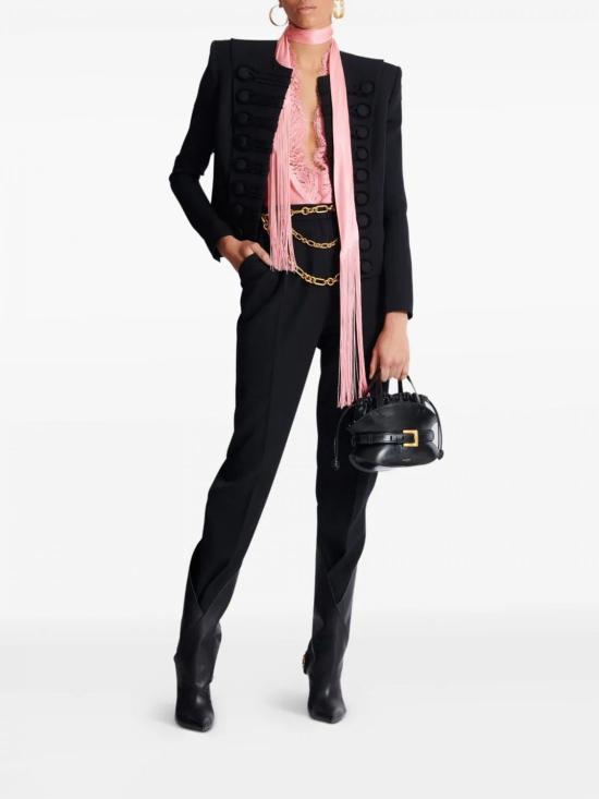 26SS 발망 스트레이트 팬츠 GF1PN190WC09 0PA Black - BALMAIN