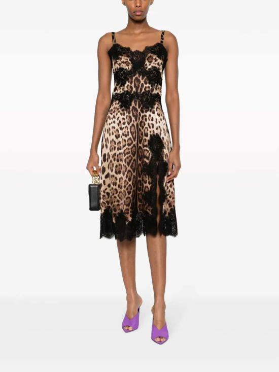 26SS 돌체앤가바나 미디 원피스 F6A5DTFSAXY HY13M LEO NEW - DOLCE & GABBANA