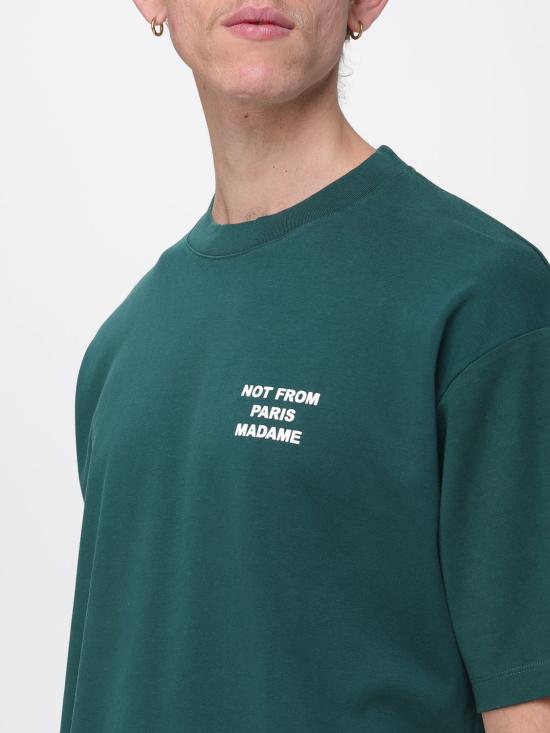 26SS 드롤드무슈 반팔 티셔츠 PERMTS203CO002 DARK Green - DROLE DE MONSIEUR