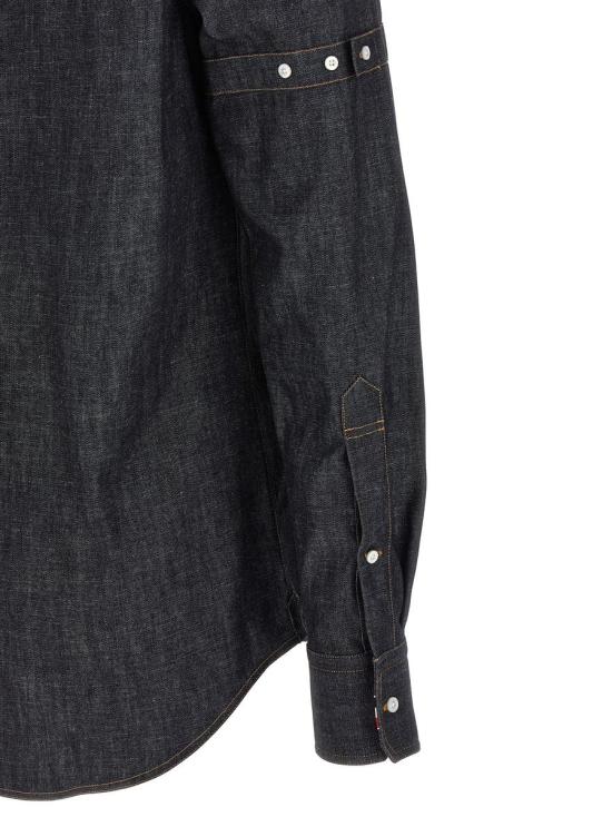  톰브라운 긴팔 셔츠 MWL435SF1105415 BLUE - THOM BROWNE