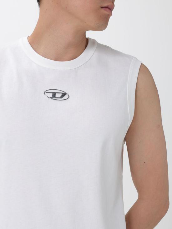 26SS 디젤 반팔 티셔츠 A217430JMBB 141 White - DIESEL