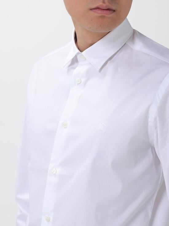 26SS 버버리 스트레치 코튼 긴팔 셔츠 8071465 White - BURBERRY