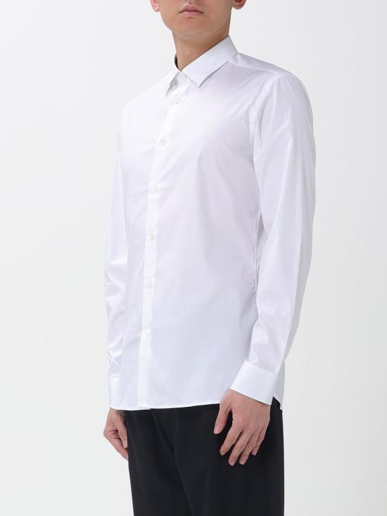 26SS 버버리 스트레치 코튼 긴팔 셔츠 8071465 White - BURBERRY