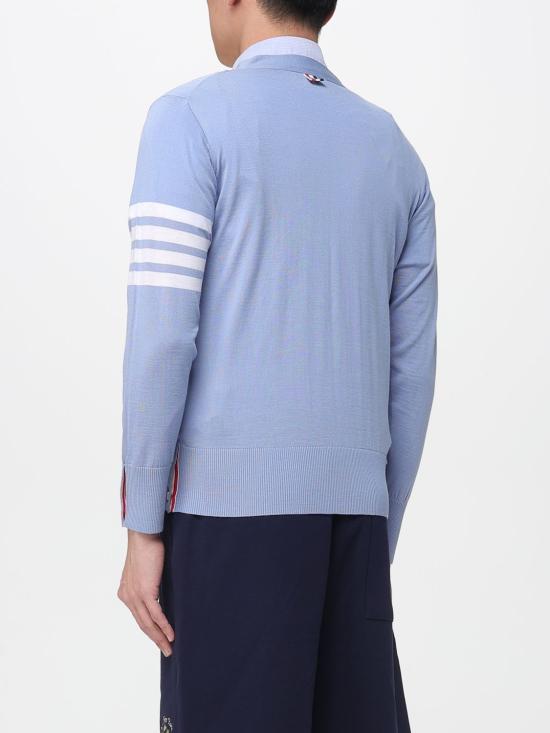 26SS 톰브라운 스웨터 MKC002AY1014 482 Gnawed Blue - THOM BROWNE
