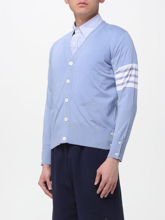 26SS 톰브라운 스웨터 MKC002AY1014 482 Gnawed Blue - THOM BROWNE