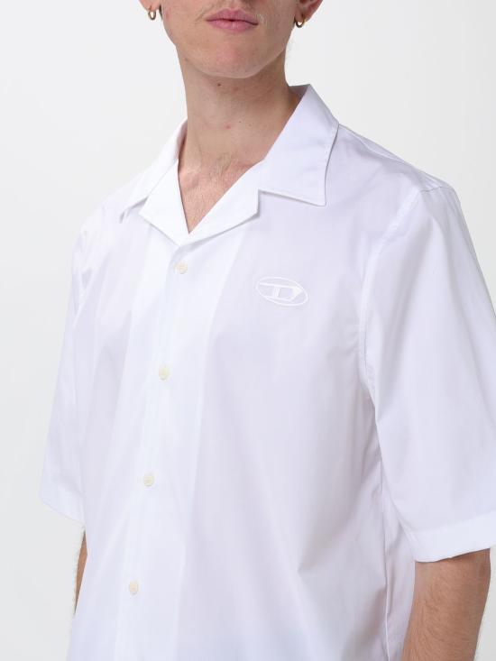 26SS 디젤 반팔 셔츠 A204730GSBH 100 White - DIESEL
