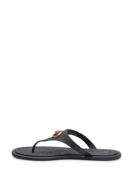 26SS 베르사체 샌들 10162481A10983 1B00V Black - VERSACE