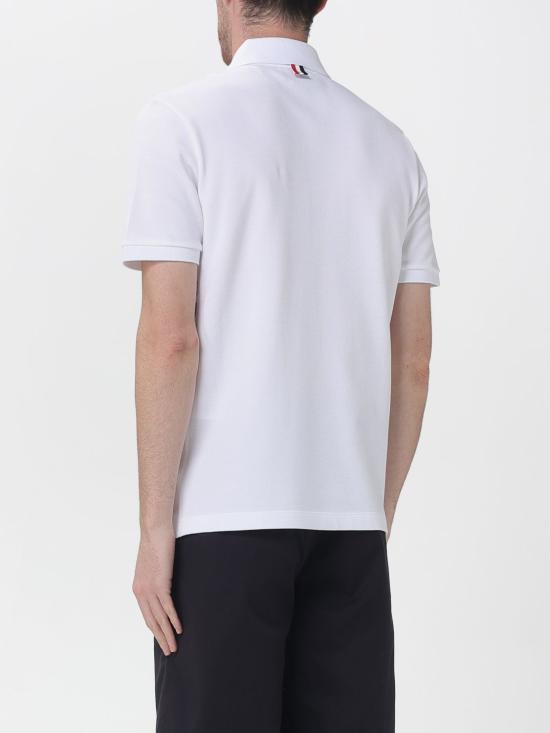 26SS 톰브라운 폴로 티셔츠 MJP110P00050 100 White - THOM BROWNE