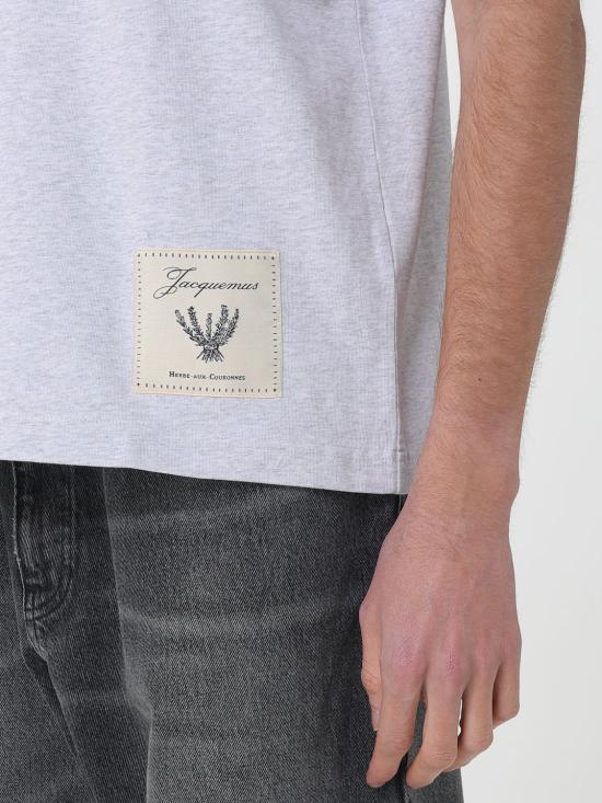 26SS 자크뮈스 반팔 티셔츠 TSM00624AJ00045 9CI Grey - JACQUEMUS