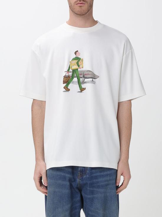 26SS 드롤드무슈 반팔 티셔츠 JTS290CO002 OW White