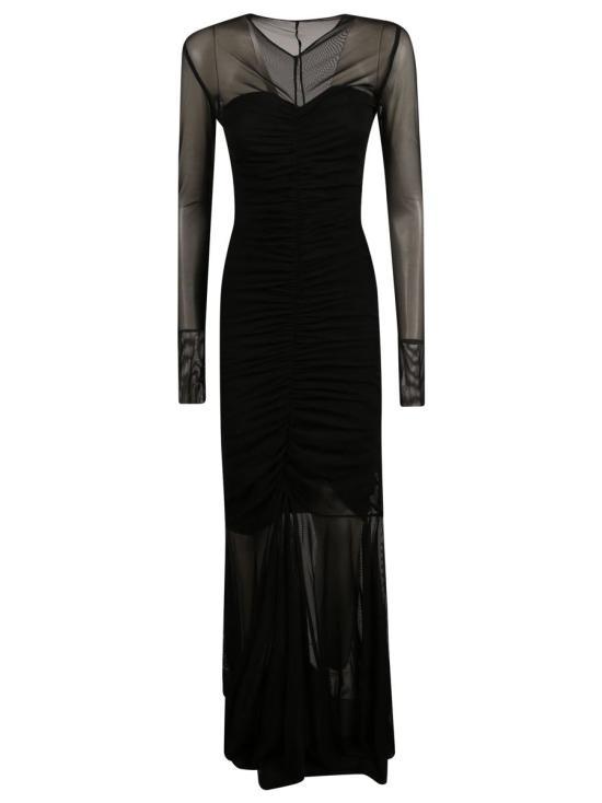 25FW 노마카말리 롱 원피스 ST324PPMG08001 Black