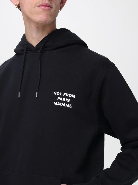 26SS 드롤드무슈 긴팔 티셔츠 HO162CO127 BL Black - DROLE DE MONSIEUR