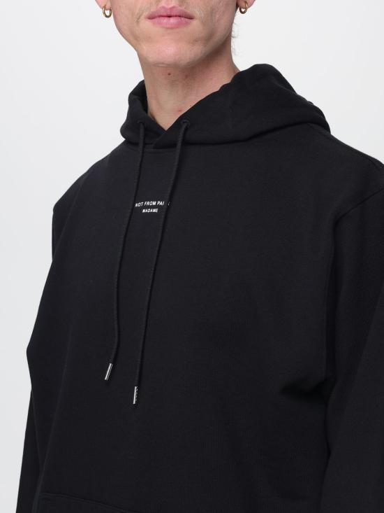 26SS 드롤드무슈 긴팔 티셔츠 PERMHO161CO127 BL Black - DROLE DE MONSIEUR