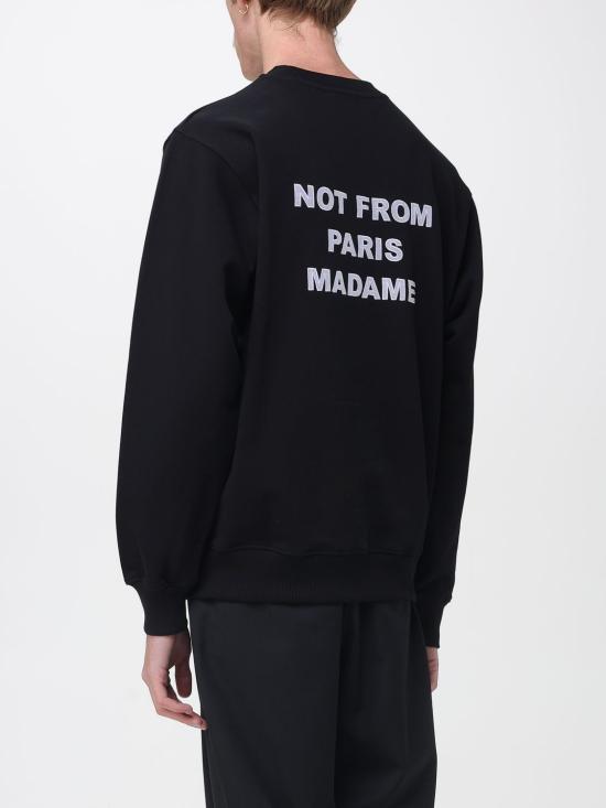 26SS 드롤드무슈 긴팔 티셔츠 PERMSW149CO127 BL Black - DROLE DE MONSIEUR