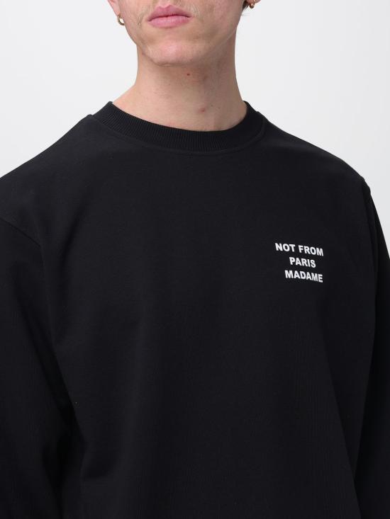 26SS 드롤드무슈 긴팔 티셔츠 PERMSW149CO127 BL Black - DROLE DE MONSIEUR