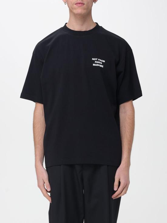 26SS 드롤드무슈 반팔 티셔츠 PERMTS203CO002 BL Black