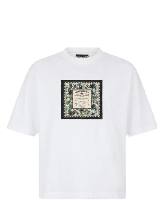 26SS 디스퀘어드2 반팔 티셔츠 S74GD1557D20106964 WHITE