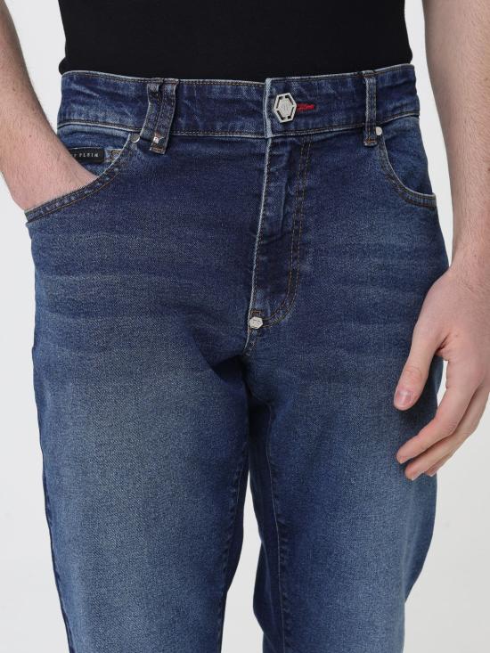 25FW 필립 플레인 데님 팬츠 AAECMDT4215PDE004N 24BR Denim - PHILIPP PLEIN
