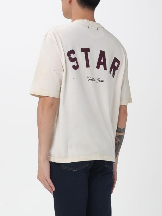 26SS 골든구스 반팔 티셔츠 GUP01873P002418 11616 Yellow Cream - GOLDEN GOOSE