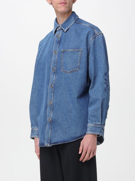 26SS 로에베 셔츠 H526Y1DW27 5475 Gnawed Blue - LOEWE