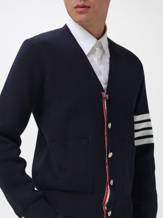 26SS 톰브라운 가디건 MKC171A00219 415 Blue - THOM BROWNE