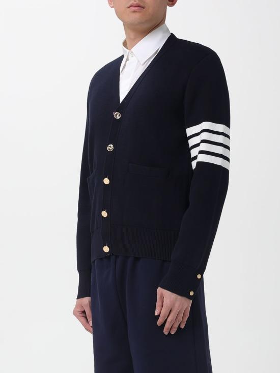 26SS 톰브라운 가디건 MKC171A00219 415 Blue - THOM BROWNE