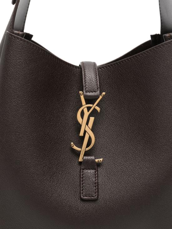 26SS 생로랑 LE 5 A 7 서플 그레인드 레더 스몰백 850533 AAAUQ2877 Marrone - SAINT LAURENT