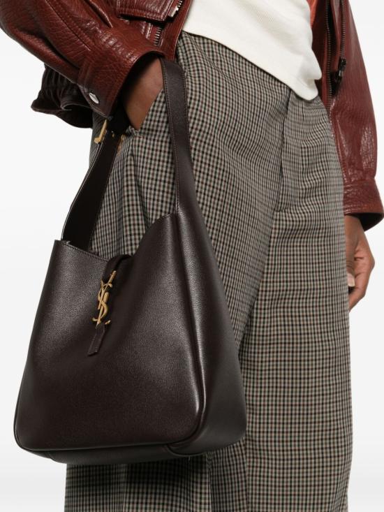 26SS 생로랑 LE 5 A 7 서플 그레인드 레더 스몰백 850533 AAAUQ2877 Marrone - SAINT LAURENT