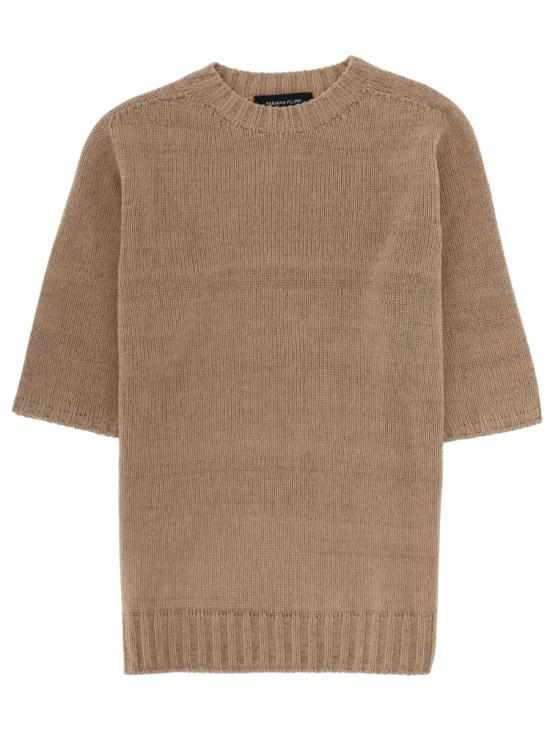 26SS 파비아나 필리피 반팔 티셔츠 MAD266F490 L8971270 BEIGE