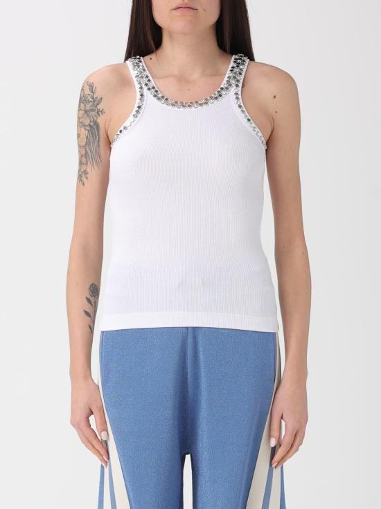 26SS 핑코 민소매 티셔츠 104109A35Y Z04 Bianco brill