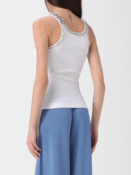 26SS 핑코 민소매 티셔츠 104109A35Y Z04 Bianco brill - PINKO