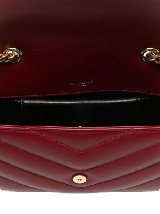 26SS 생로랑 루루 마틀라세 램스킨 스몰 숄더백 801437 AAEAX6946 Red - SAINT LAURENT