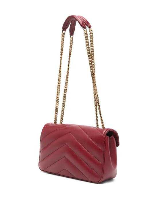 26SS 생로랑 루루 마틀라세 램스킨 스몰 숄더백 801437 AAEAX6946 Red - SAINT LAURENT