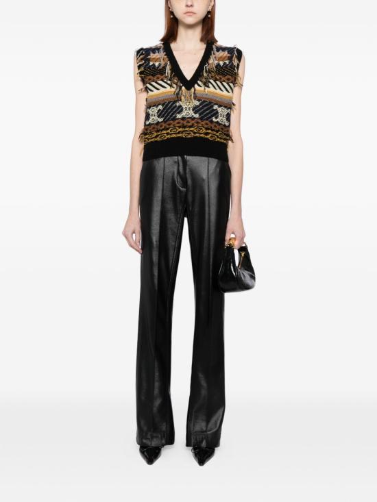 26SS 셀린느 자카드 캐시미어 탑 RY0LU0V65 19BD - CELINE