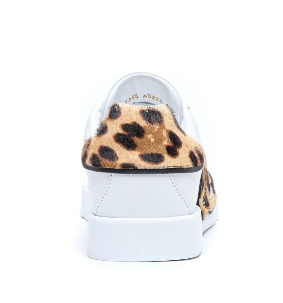 26SS 돌체앤가바나 포르토피노 라이트 스트로벨 레더 스니커즈 CK2395 A02258S543 White - DOLCE & GABBANA