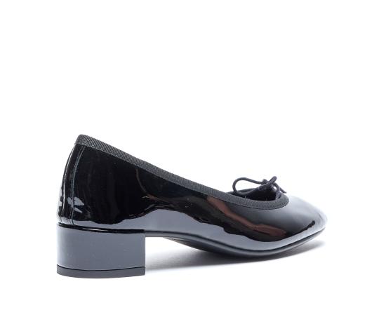 26SS 레페토 까미유 곰므 미들 힐 발레리나 V080VLUX 410 Black - REPETTO