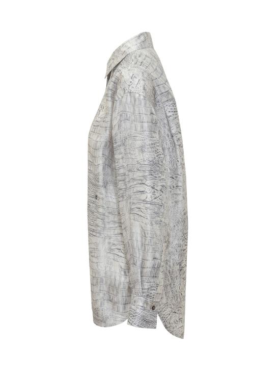 26SS 살바토레 페라가모 셔츠 13H514 790949 GRAPHITE MASCARPONE - SALVATORE FERRAGAMO