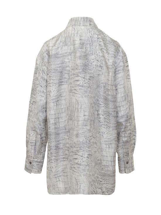 26SS 살바토레 페라가모 셔츠 13H514 790949 GRAPHITE MASCARPONE - SALVATORE FERRAGAMO