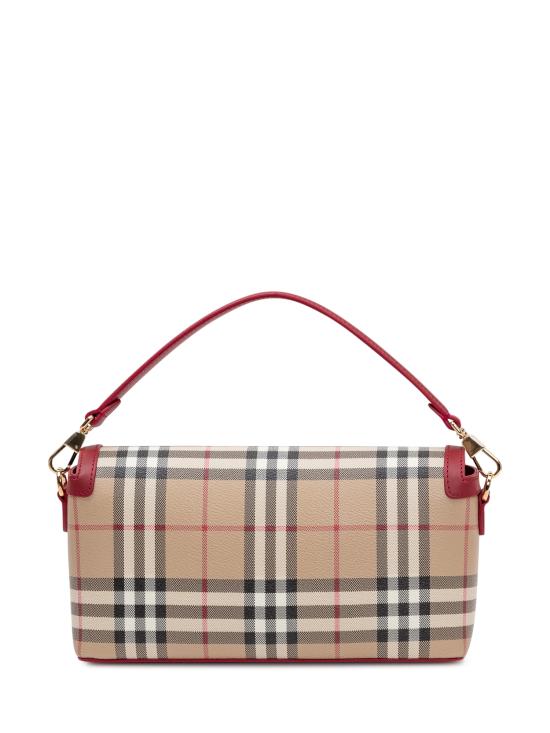 26SS 버버리 탑 핸들 노트 백 8116282 B9724 VNTG CHK RUBY - BURBERRY