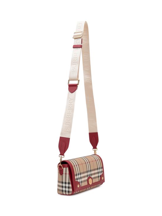 26SS 버버리 탑 핸들 노트 백 8116282 B9724 VNTG CHK RUBY - BURBERRY