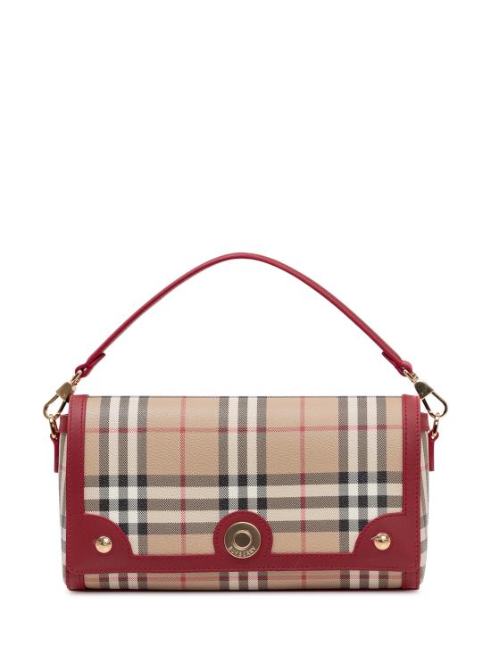 26SS 버버리 탑 핸들 노트 백 8116282 B9724 VNTG CHK RUBY