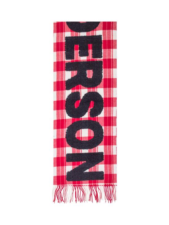 26SS JW앤더슨 머플러/스카프 SA0011FA0511 462 RED WHITE - JW ANDERSON