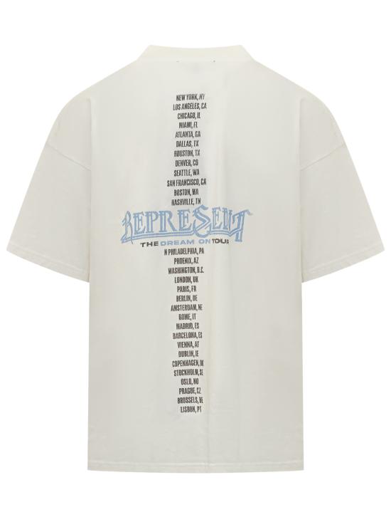 26SS 리프레젠트 반팔 티셔츠 MLM100823 72 FLAT WHITE - REPRESENT