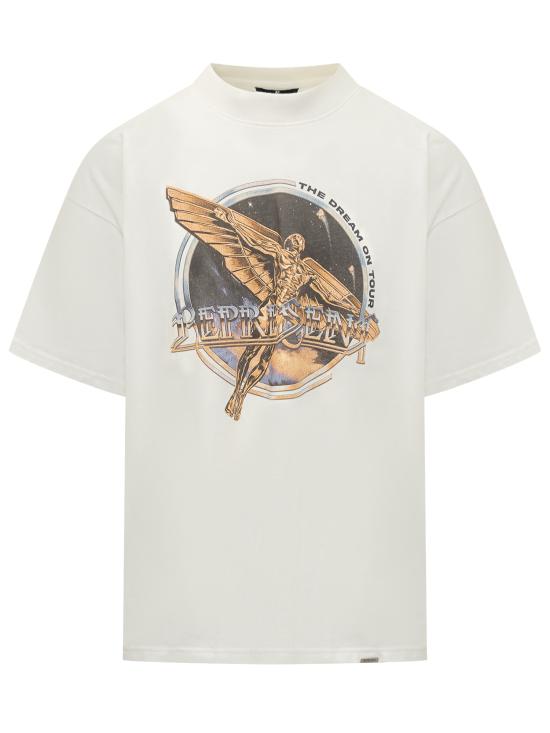 26SS 리프레젠트 반팔 티셔츠 MLM100823 72 FLAT WHITE