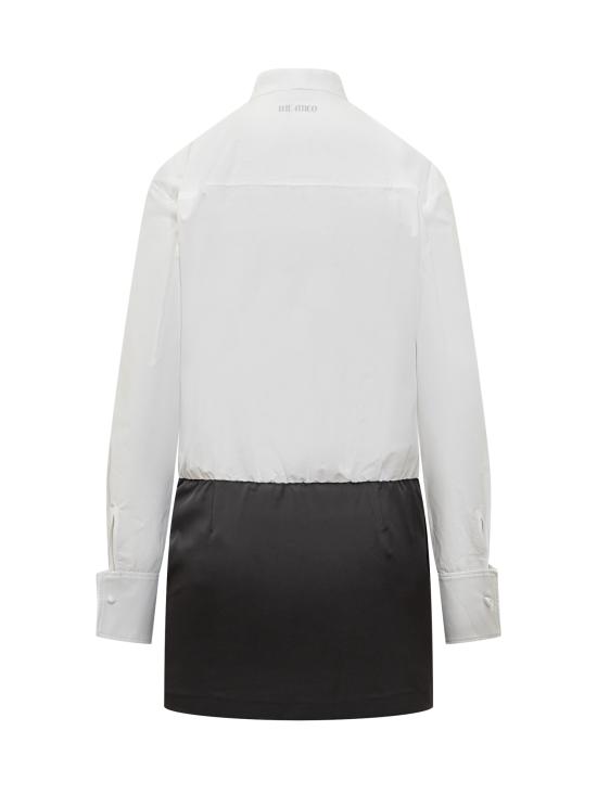 26SS 디 아티코 미디 원피스 260WCA00461MIX067AA 020 WHITE BLACK - THE ATTICO