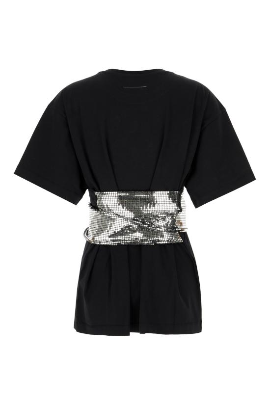 26SS MM6 메종마르지엘라 코튼 티셔츠 윗 글러브 S52GC0358M20170 900 BLACK - MM6 MAISON MARGIELA