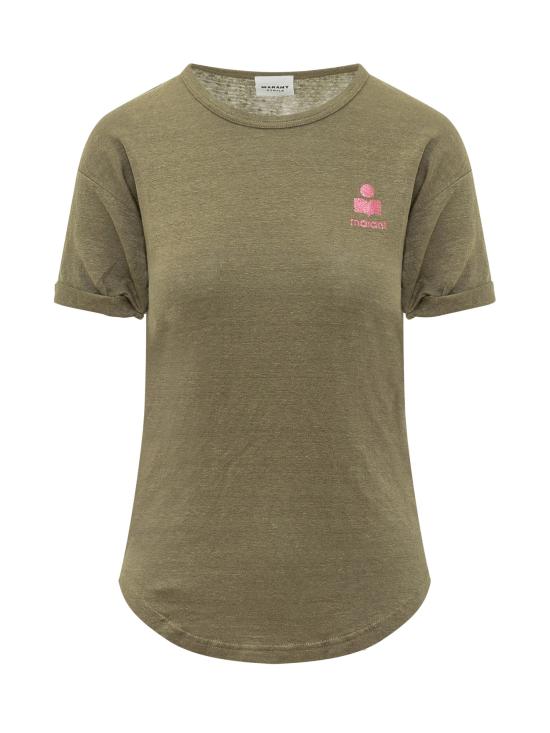 26SS 이자벨마랑에뚜왈 반팔 티셔츠 26PTS0315FBA1N10E 3Y5UI KHAKI PINK