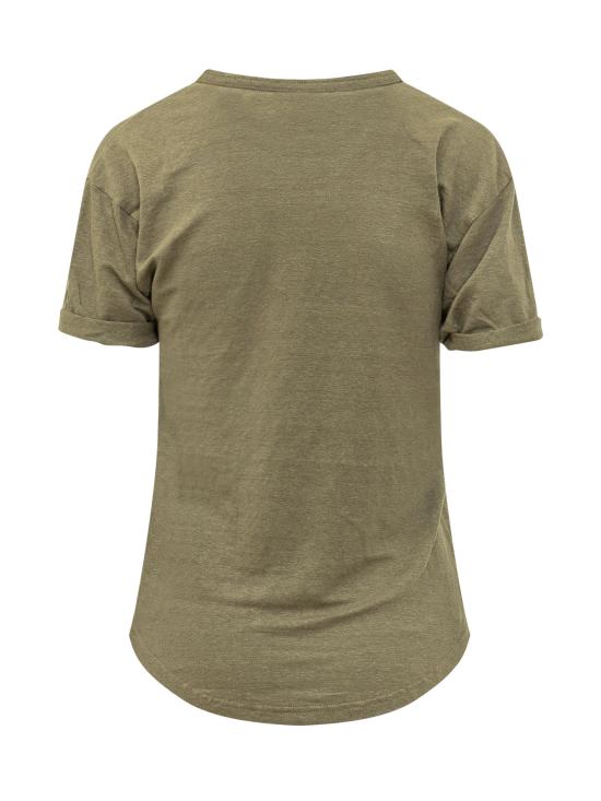 26SS 이자벨마랑에뚜왈 반팔 티셔츠 26PTS0315FBA1N10E 3Y5UI KHAKI PINK - ISABEL MARANT ETOILE
